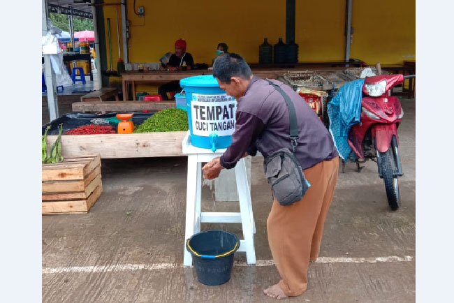 Cegah Penyebaran Corona, Disperindag Siapkan Tempat Cuci Tangan di Pasar Tradisional