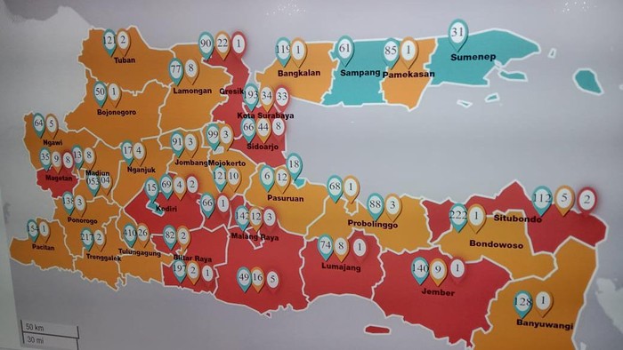 Hingga 3 Januari, Masih Ada 54 Wilayah Masuk Zona Merah 
