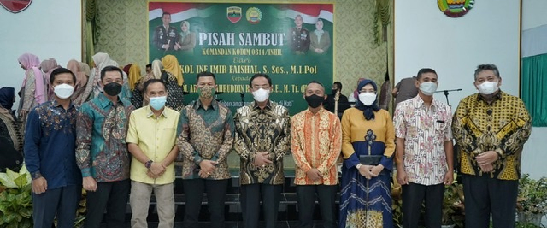 Bupati Inhil HM Wardan Menghadiri Pisah Sambut Kodim 0314/Inhil