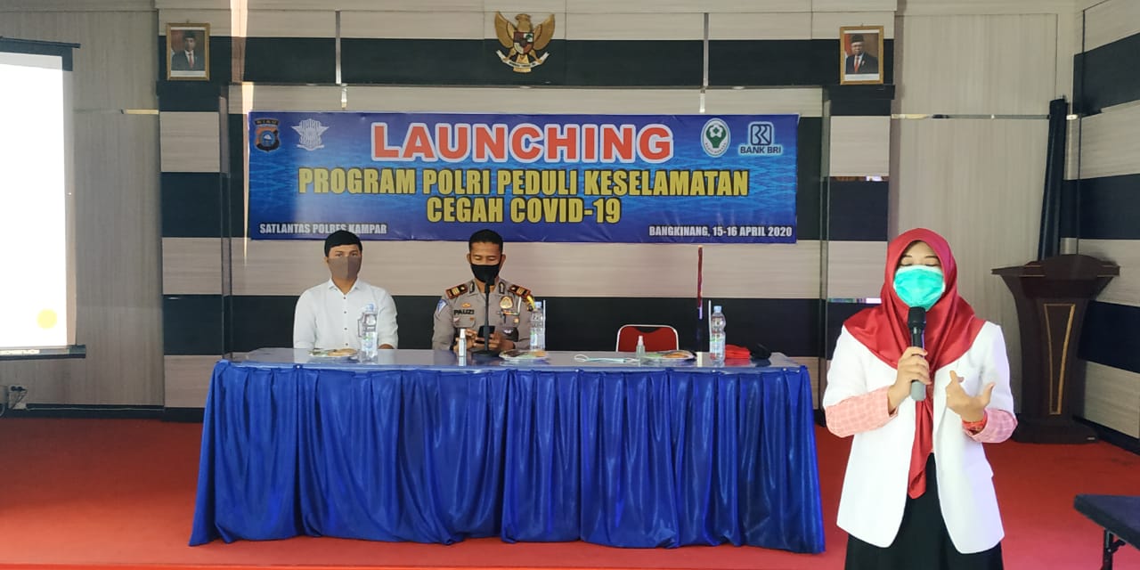 Polres Kampar Laksanakan Program Polri Peduli Keselamatan Cegah Covid-19