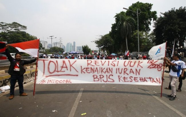 Besok, Buruh Akan Unjuk Rasa ke Kemenkes Tolak Kenaikkan iuran BPJS Kesehatan