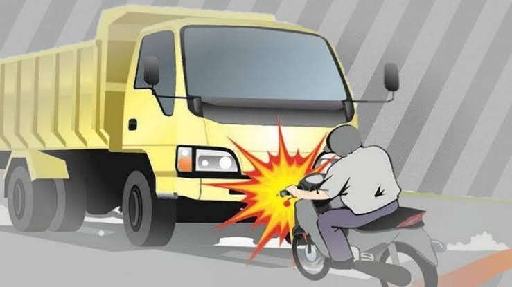 Bersenggolan dengan Truk Tangki,  Pemotor Tewas di Tempat