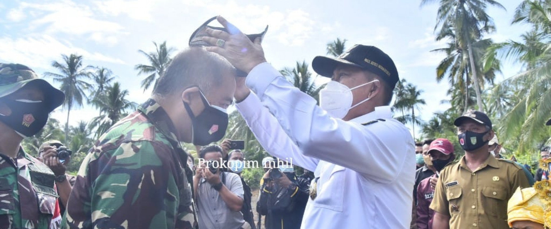 Wabup Inhil Sambut Kedatangan Tim Pengawasan dan Evaluasi Mabes TNI