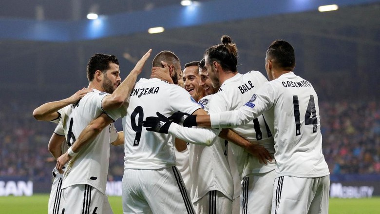 Real Madrid Menggila, Unggul Lima gol Libas Viktoria Plzen