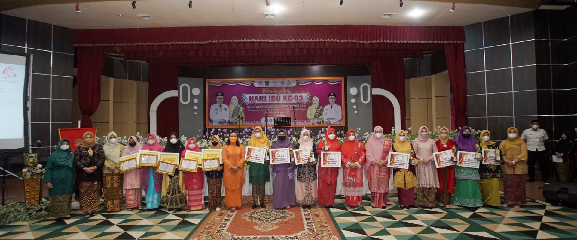 Bupati Inhil Hadiri Peringatan Puncak Hari Ibu Ke-93 Tahun 2021