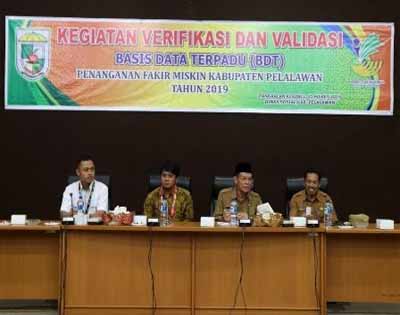 Wabup Pelalawan: BDT sebagai Sumber Data untuk Penanganan Fakir Miskin