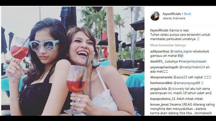 Karma, Vanessa dan Faye Nicole Saling Mencela