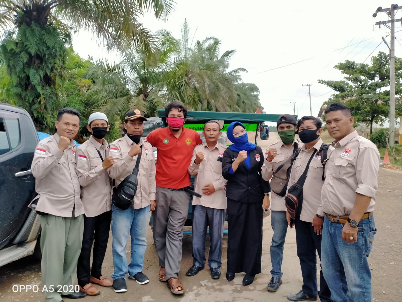 PT ADEI Berikan Sembako Pada 27 Anggota PJI Pelalawan