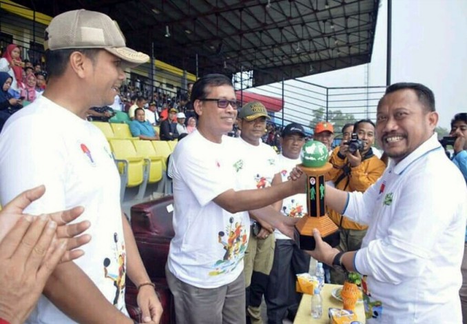 Ribuan Atlet dan Official Hadiri Pembukaan Gala Desa Kabupaten Kampar 2018