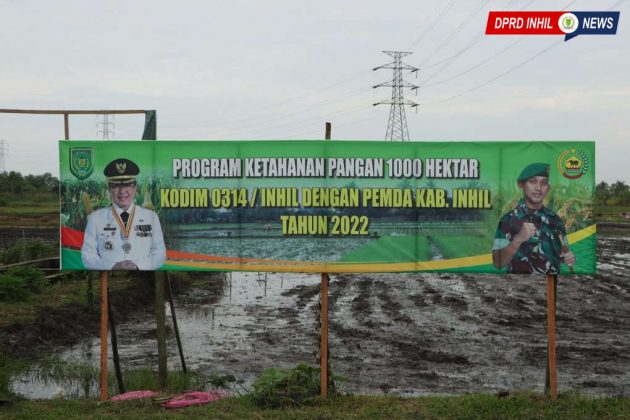Komisi II DPRD Inhil Hadir di Kegiatan Ketahanan Pangan 1.000 Hektar