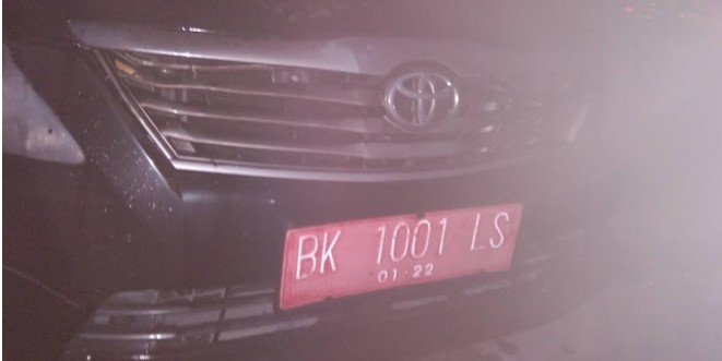 Diduga Disengaja, Mobil Dinas  Kalapas Pekanbaru Terbakar
