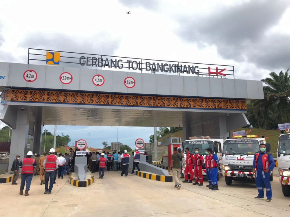 Dibuka Sementara, Ribuan Kendaraan Gunakan Tol Pekanbaru-Bangkinang