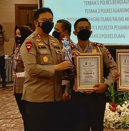 Mantap! Satlantas Polres Kuansing Terima Reward Dari Kapolda Riau