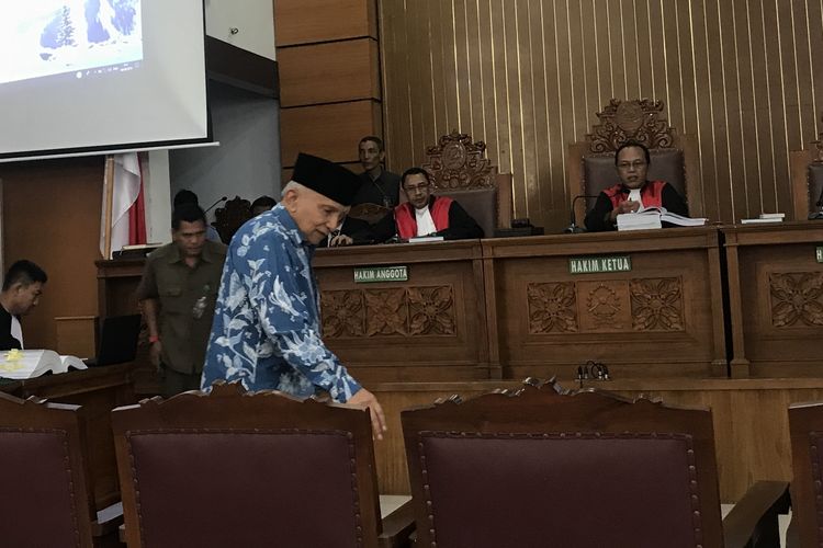 Amien Rais Jadi Saksi di Persidangan Kasus Hoax Ratna