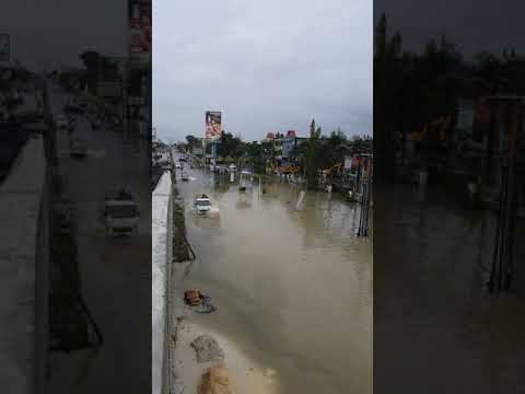 Pekanbaru Dikepung Banjir Setelah 2 jam Hujan Lebat