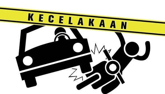 Terpental sampai 5 meter, Tabrakan Mobil Patroli Polisi vs Sepeda Motor di Jalan Badak Pekanbaru