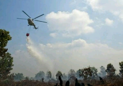Atasi Karhutla di Riau, BNPB Kirim 6 Helikopter 