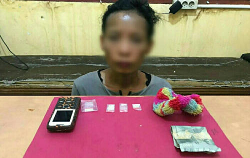 Sembunyikan Sabu Dalam Ikat Rambut, IRT di Pelalawan Dibekuk Polisi