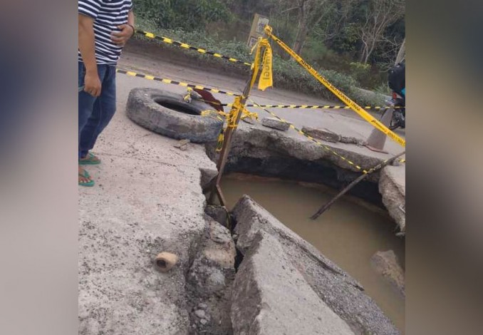Jalan Amblas di Lintas Dumai-Duri Mulai Diperbaiki