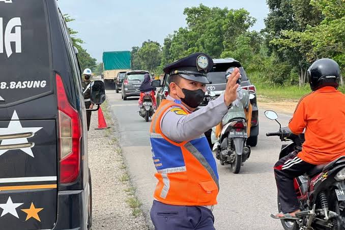 Terjaring Razia Gabungan, 57 Kendaraan di Kuansing Kena Tilang