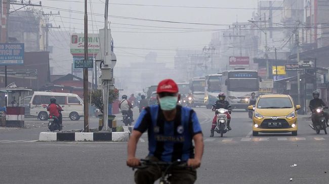 Kabut Asap di Dumai Semakin Pekat