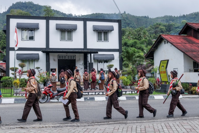 Kwarcab Pramuka Sawahlunto gelar Jelajah kota pusaka bersejarah