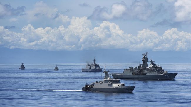 TNI Siagakan 4 Kapal Perang di Natuna, Menyusul Ketegangan AS - China