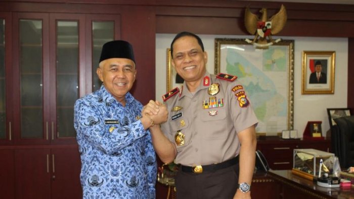 Gubri dan Kapolda Bahas Keamanan Riau Jelang Pilpres
