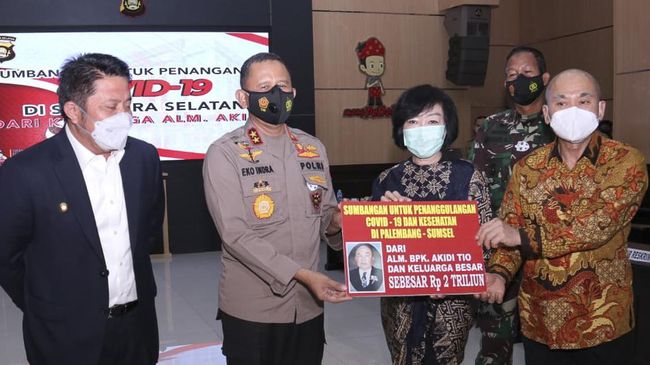 Sumbangan Rp2 T Bermasalah, Anak Akidi Tio Jadi Tersangka 