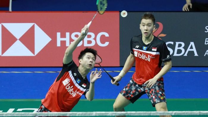 final ganda putra Indonesia Open 2019: Kevin/Marcus Kalahkan Hendra /M. Ahsan