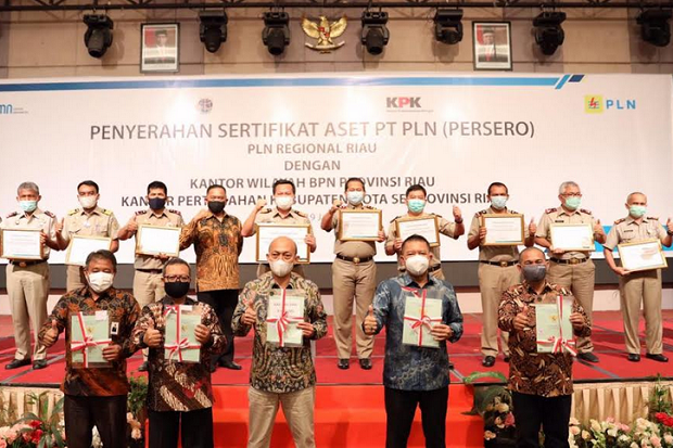 PT PLN dan KPK Lakukan Pengamanan Aset Rp100 Miliar di Riau