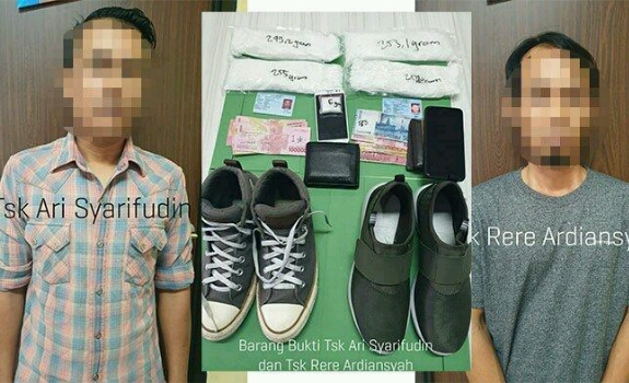 Dua Orang Kurir Narkoba Diciduk saat Hendak Check In di Bandara SSK II, Sabu Seberat 1 Kg Diamankan