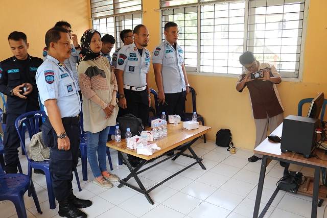 Pelatihan Kerja Untuk Narapidana, Rutan Sawahlunto Adakan Teleconfrence Bersama Dirjen Mekunham