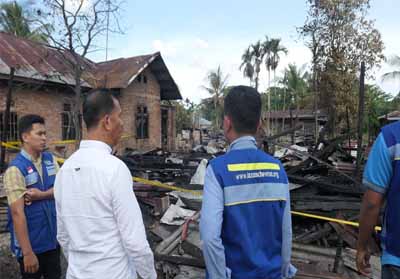 LAZNas Chevron Beri Bantuan Korban Kebakaran di Limbungan Rumbai Pesisir