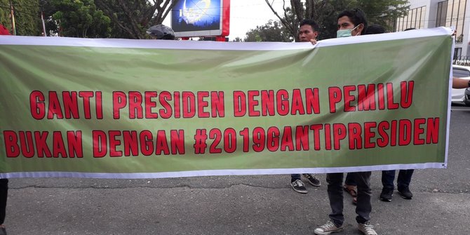 Segelintir Mahasiswa Tolak Deklarasi #2019GP di Pekanbaru