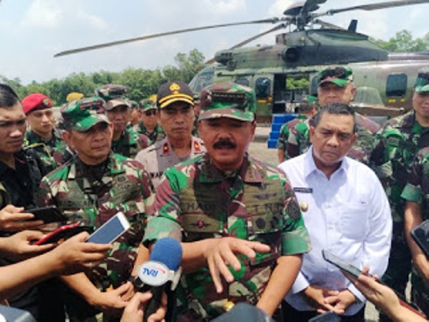 Panglima TNI Siap Tambah Pasukan Untuk Tangani Karhutla di Riau