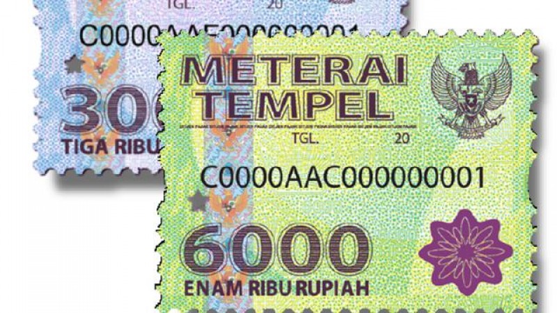 Tarif Meterai Rp 10 Ribu Berlaku, Blangko Rp 6.000 dan Rp 3.000 Segera Hilang? 