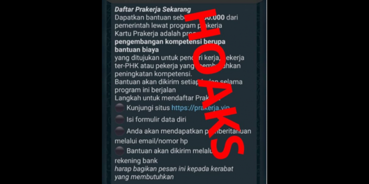 Waspada Penipuan Situs prakerja.vip, Menaker Imbau Korban Lapor Polisi