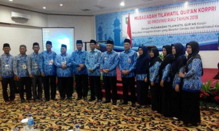 Meranti Utus Peserta MTQ Korpri Se-Riau Ke-II