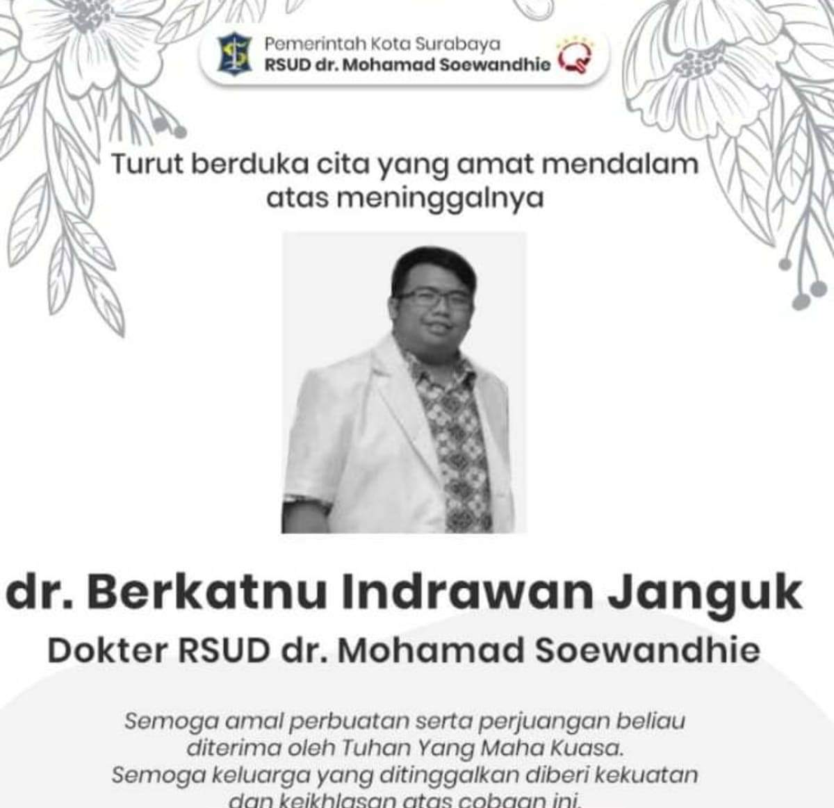 Dokter RSUD. Soewandhie Meninggal, Akibat Pasien Tak Jujur