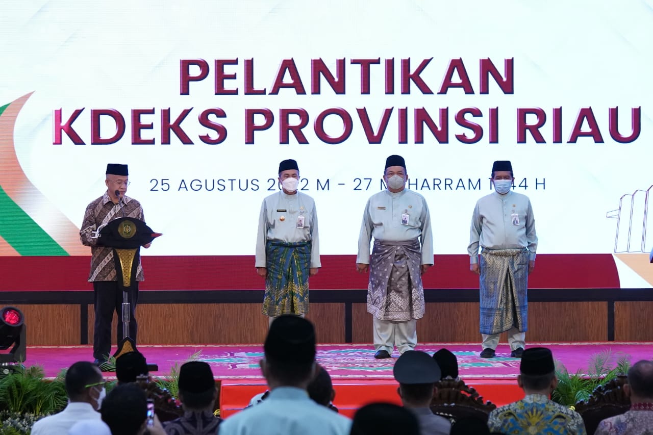 Wapres Hadiri Pelantikan Saidul Amin Sebagai Direktur Eksekutif KDEKS Riau