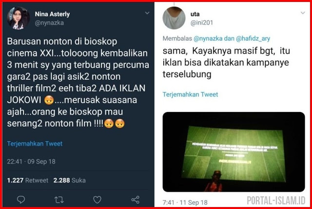 Kominfo: Iklan di Bioskop bukan Kampanye Jokowi