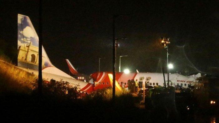 Pesawat Air India Express Tergelincir, 17 Orang Tewas