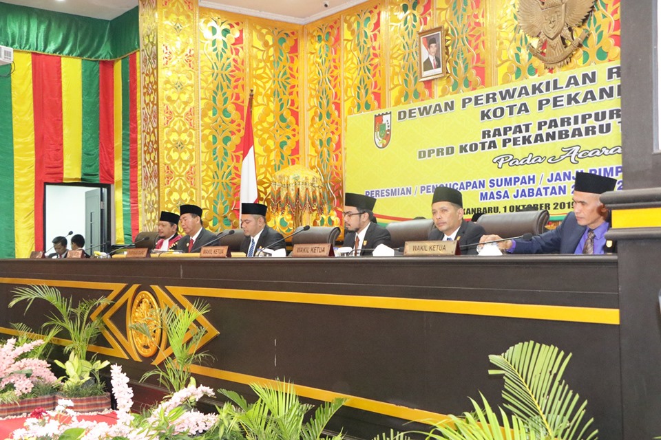 Ini Harapan Walikota Pekanbaru kepada 4 Pimpinan DPRD Pekanbaru