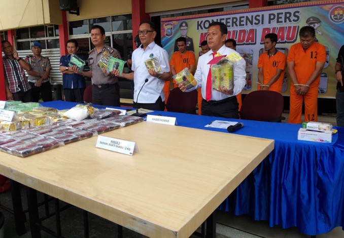 Polda Ungkap Peredaran Narkoba  dari Dalam Lapas Bengkalis