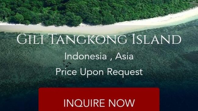 Heboh, Pulau di Lombok Dijual via Situs Online 
