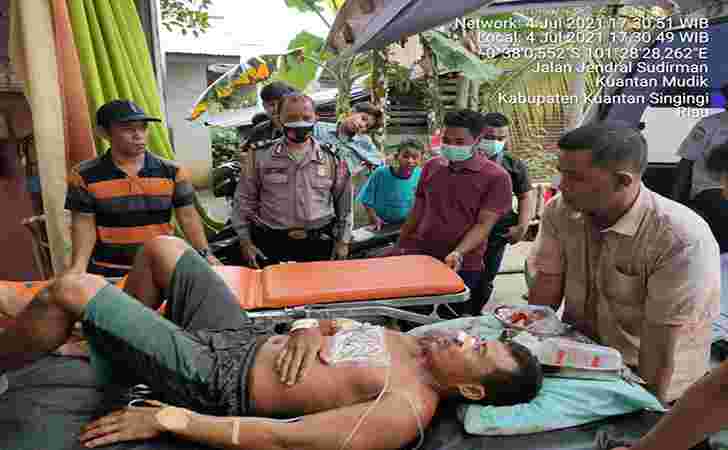 Diduga Karena Rebutan Lahan Galian Emas, Warga Lubuk Ambacang Dibacok di Tepian Sungai Kuantan