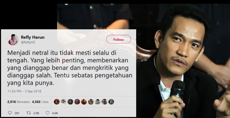 Inikah Penyebab Refly Harun Dicopot ? 
