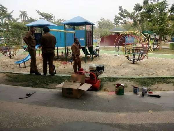 Dinas PUPR Bangun RBRA di RTH Kaca Mayang