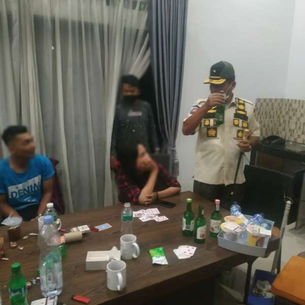 Pengawasan PSBB, 8 Orang Diamankan Petugas Gabungan di Villa Baliview Luxury